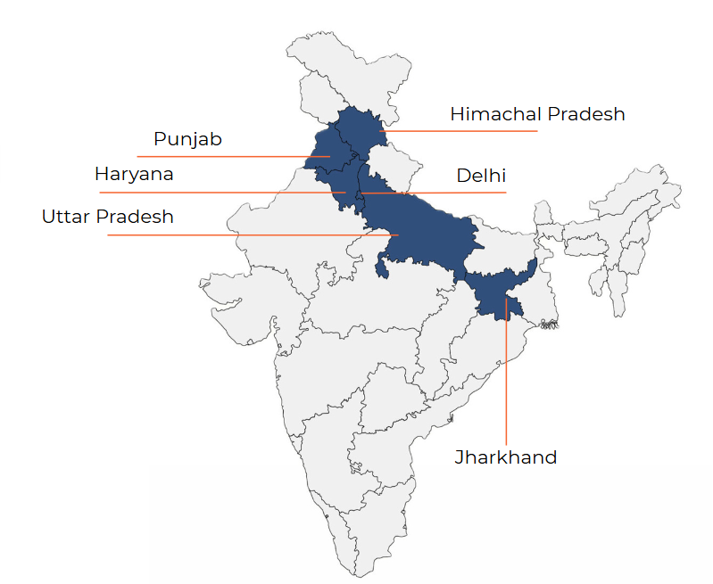 India Map - KIPL Project Locations